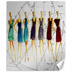 Fashion Sketch  Canvas 8  X 10  by Valentinaart