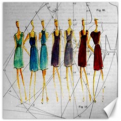 Fashion Sketch  Canvas 12  X 12   by Valentinaart