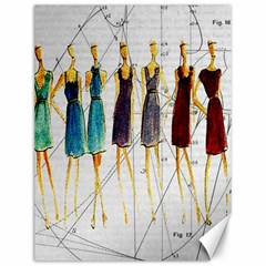 Fashion Sketch  Canvas 12  X 16   by Valentinaart