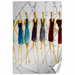 Fashion Sketch  Canvas 24  X 36  by Valentinaart