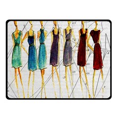 Fashion Sketch  Fleece Blanket (small) by Valentinaart