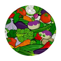 Vegetables  Ornament (round) by Valentinaart