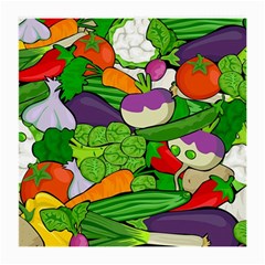 Vegetables  Medium Glasses Cloth (2-side) by Valentinaart