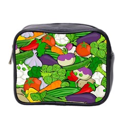 Vegetables  Mini Toiletries Bag 2-side by Valentinaart