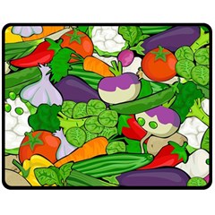 Vegetables  Fleece Blanket (medium)  by Valentinaart