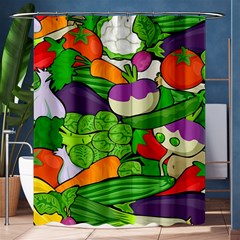 Vegetables  Shower Curtain 60  X 72  (medium)  by Valentinaart