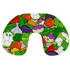 Vegetables  Travel Neck Pillows by Valentinaart