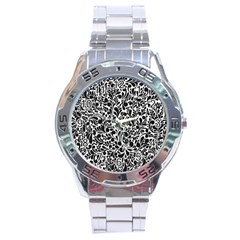 Pattern Stainless Steel Analogue Watch by Valentinaart