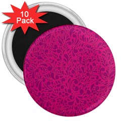 Pink Pattern 3  Magnets (10 Pack)  by Valentinaart