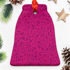 Pink Pattern Bell Ornament (two Sides)