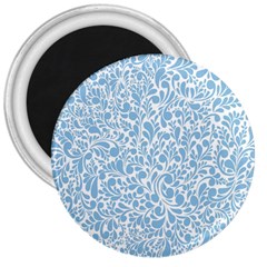 Blue Pattern 3  Magnets by Valentinaart