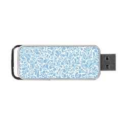 Blue Pattern Portable Usb Flash (two Sides) by Valentinaart