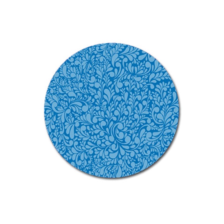 Blue pattern Magnet 3  (Round)