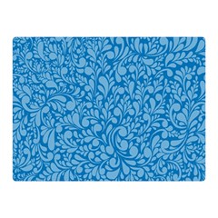 Blue Pattern Double Sided Flano Blanket (mini)  by Valentinaart