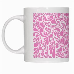 Pink Pattern White Mugs by Valentinaart