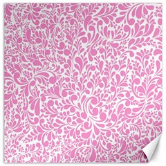 Pink Pattern Canvas 12  X 12   by Valentinaart