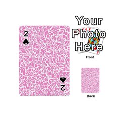 Pink Pattern Playing Cards 54 (mini)  by Valentinaart