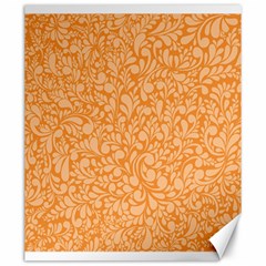 Orange Pattern Canvas 20  X 24   by Valentinaart