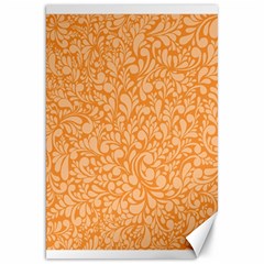 Orange Pattern Canvas 20  X 30   by Valentinaart