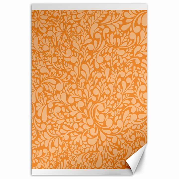 Orange pattern Canvas 20  x 30  