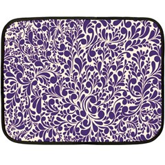 Purple Pattern Double Sided Fleece Blanket (mini) 