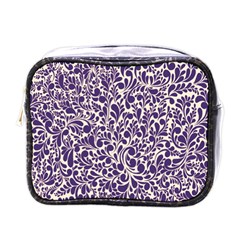 Purple Pattern Mini Toiletries Bags by Valentinaart