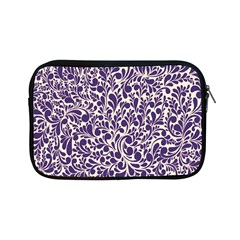 Purple Pattern Apple Ipad Mini Zipper Cases by Valentinaart