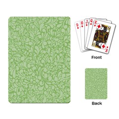 Green Pattern Playing Card