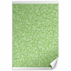 Green Pattern Canvas 24  X 36  by Valentinaart