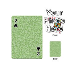 Green Pattern Playing Cards 54 (mini)  by Valentinaart