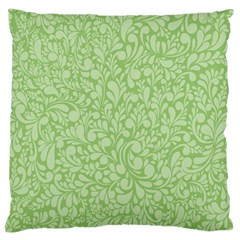 Green Pattern Large Cushion Case (two Sides) by Valentinaart