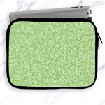 Green pattern Apple iPad 2/3/4 Zipper Cases Front