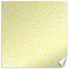 Yellow Pattern Canvas 12  X 12   by Valentinaart