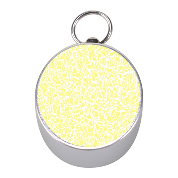 Yellow pattern Mini Silver Compasses