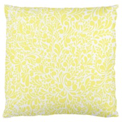 Yellow Pattern Large Flano Cushion Case (two Sides) by Valentinaart