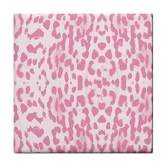 Leopard Pink Pattern Tile Coasters by Valentinaart