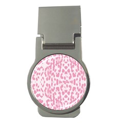 Leopard Pink Pattern Money Clips (round)  by Valentinaart