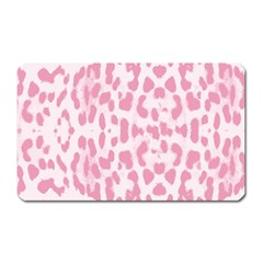 Leopard Pink Pattern Magnet (rectangular) by Valentinaart