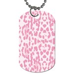 Leopard pink pattern Dog Tag (One Side) Front