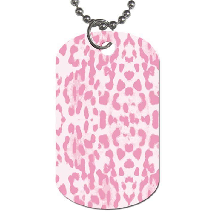 Leopard pink pattern Dog Tag (One Side)