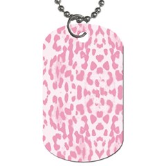 Leopard Pink Pattern Dog Tag (two Sides)