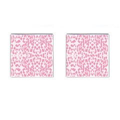 Leopard Pink Pattern Cufflinks (square) by Valentinaart