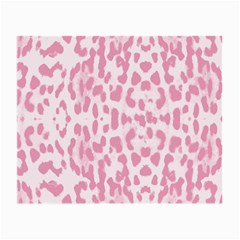 Leopard Pink Pattern Small Glasses Cloth (2-side) by Valentinaart