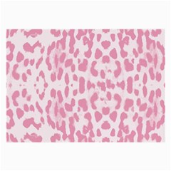 Leopard Pink Pattern Large Glasses Cloth by Valentinaart