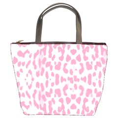 Leopard Pink Pattern Bucket Bags by Valentinaart