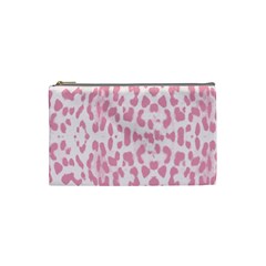 Leopard Pink Pattern Cosmetic Bag (small)  by Valentinaart