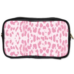 Leopard Pink Pattern Toiletries Bags by Valentinaart