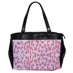 Leopard Pink Pattern Office Handbags by Valentinaart