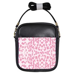 Leopard Pink Pattern Girls Sling Bags by Valentinaart