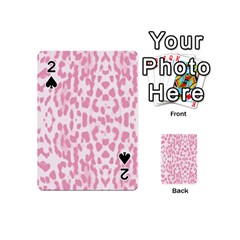 Leopard Pink Pattern Playing Cards 54 (mini)  by Valentinaart